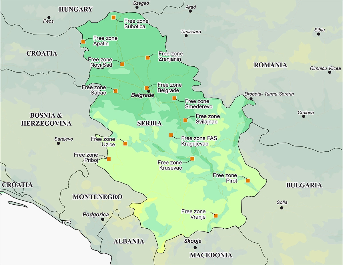 Свободные экономические зоны в Сербии