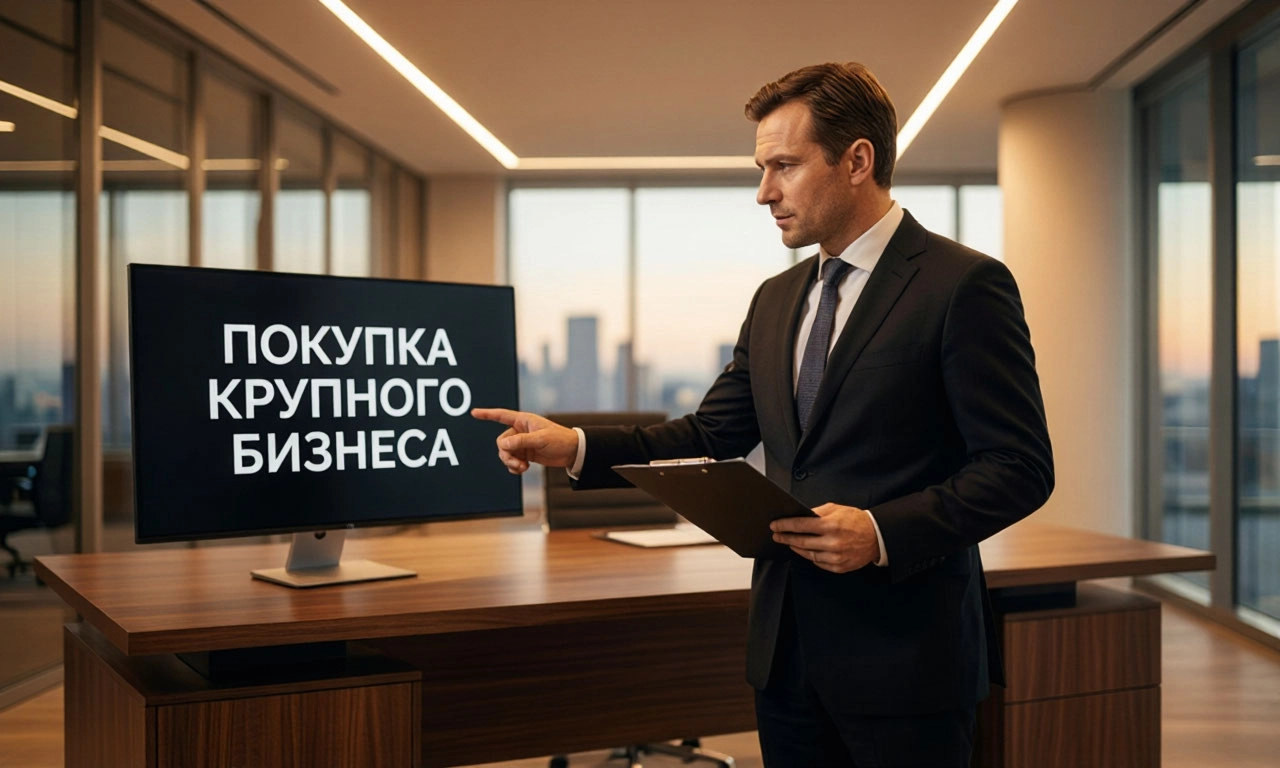 Как купить крупный бизнес через брокерскую компанию?
