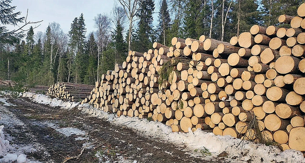 Леспромхоз в Свердловской области, Россия
