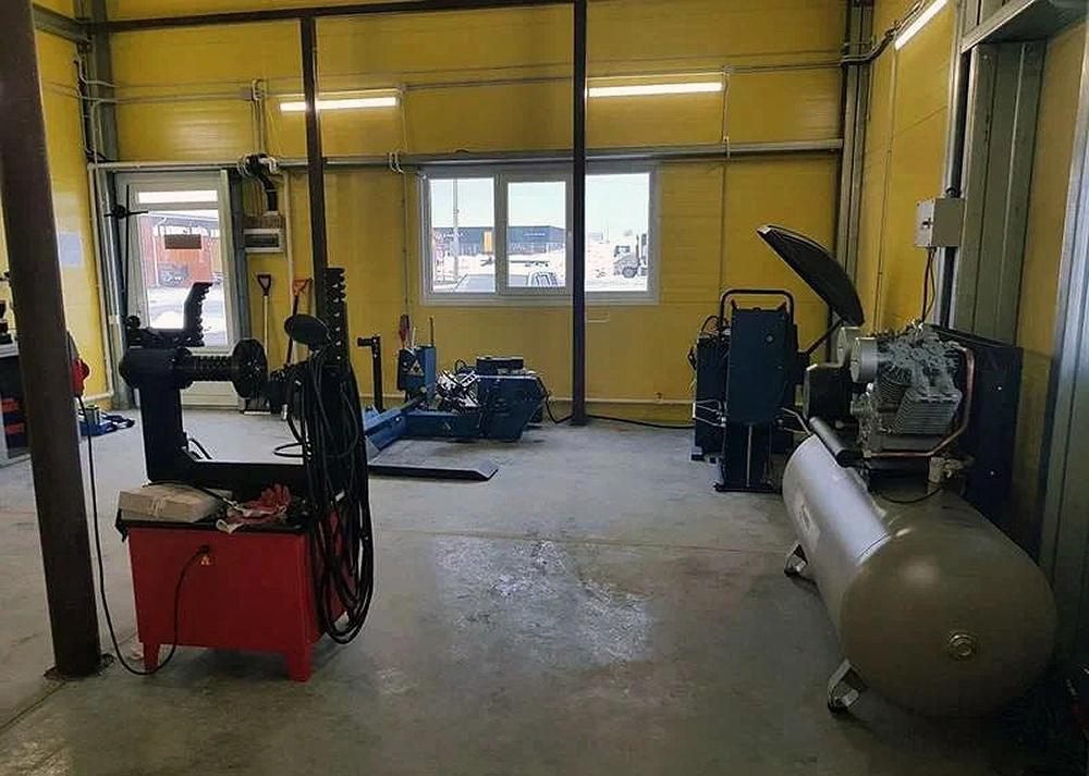 Transport logistics base in the Voronezh Region, Russia