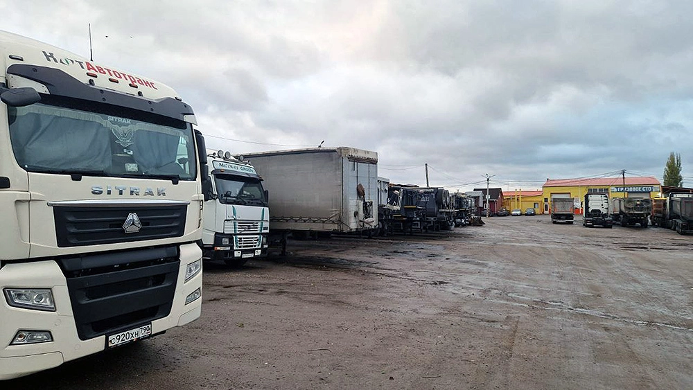 Transport logistics base in the Voronezh Region, Russia