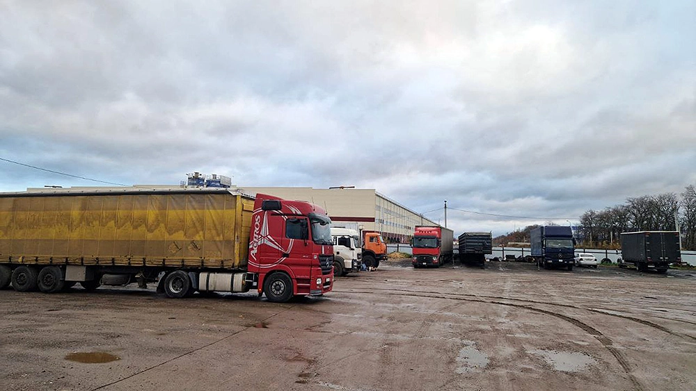 Transport logistics base in the Voronezh Region, Russia