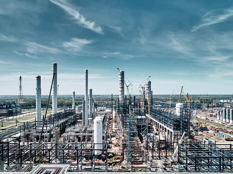 Oil refinery in Irkutsk region, Russia