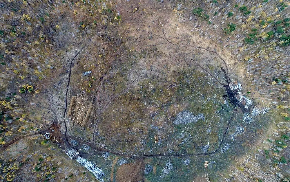 Dolerit Yatağı, İrkutsk Bölgesi'nde, Rusya