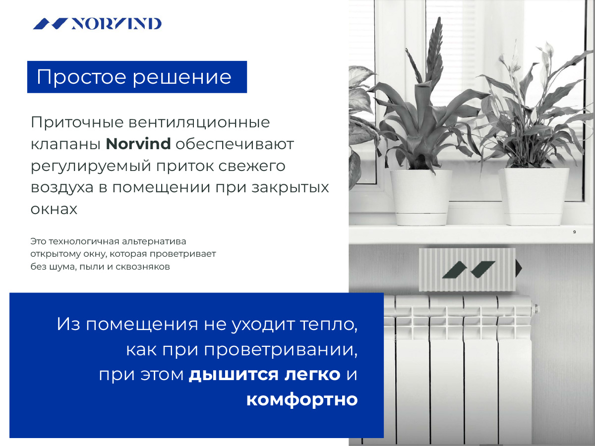 Application of Norvind products