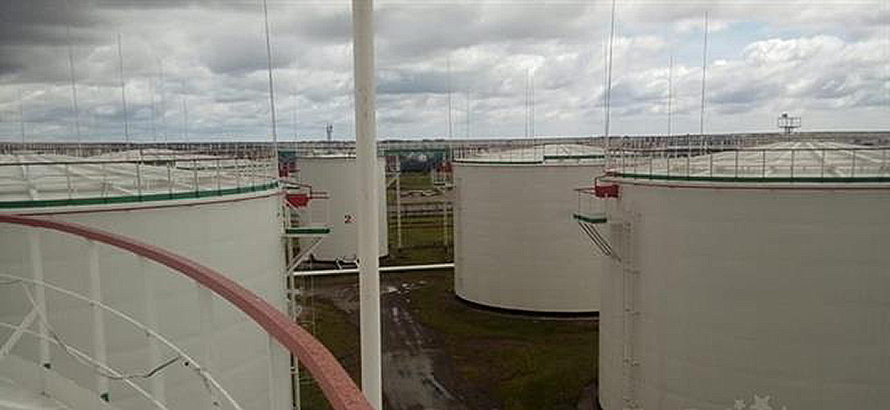 Oil depot in the North Kazakhstan region, Kazakhstan