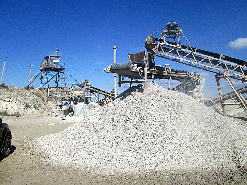 Crushed stone quarry, Kazakhstan