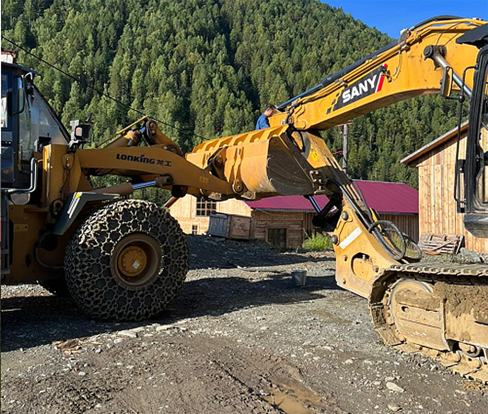 Gold deposit in Khakassia, Russia