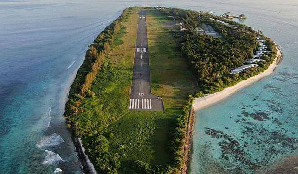 Resort island in the Maldives