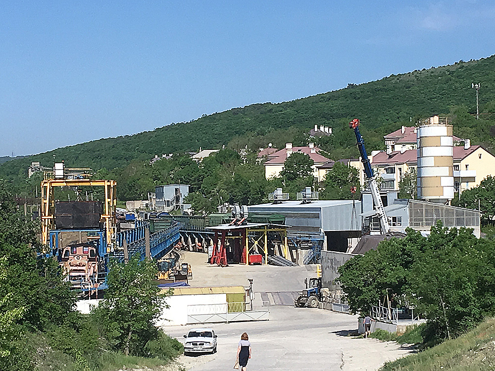 Railway transshipment terminal in Krasnodar region, Russia