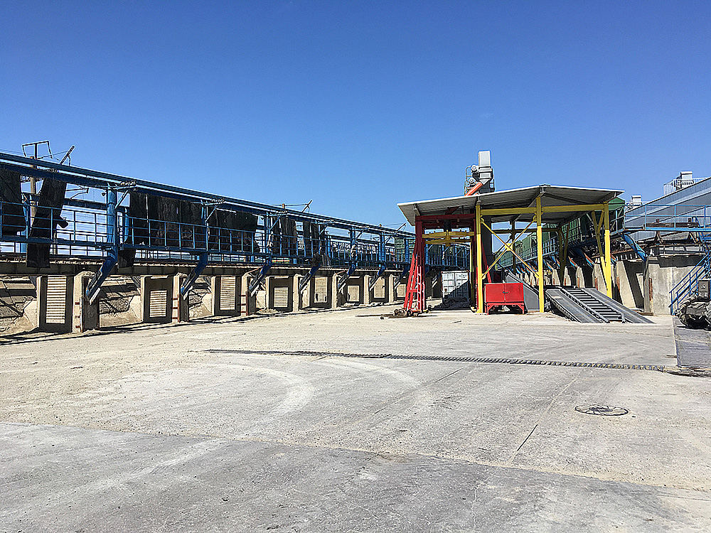 Railway transshipment terminal in Krasnodar region, Russia