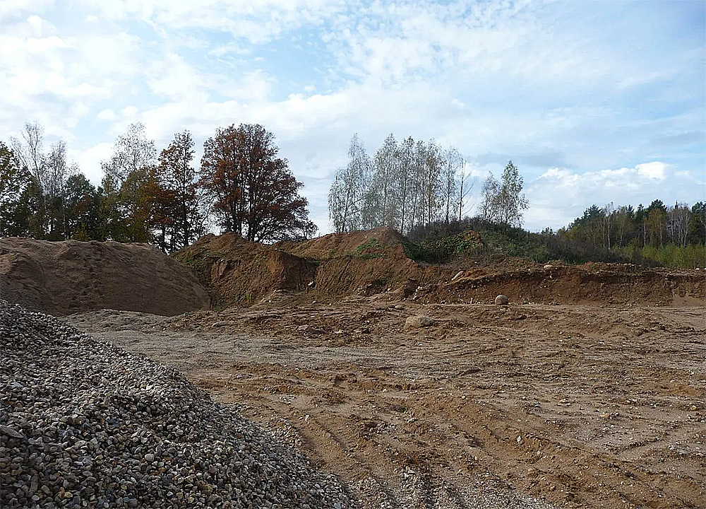 Sand and gravel quarry in the Yaroslavl region, Russia