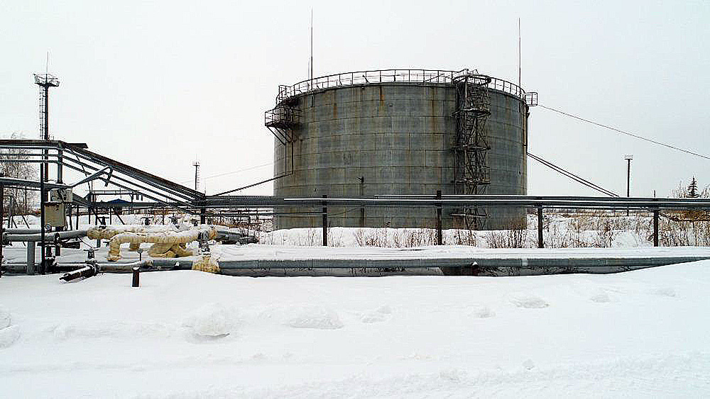 Oil sludge processing plant in Tatarstan, Russia