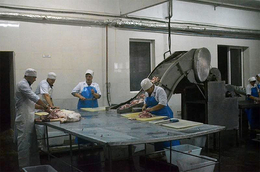 Meat canning plant in Belarus