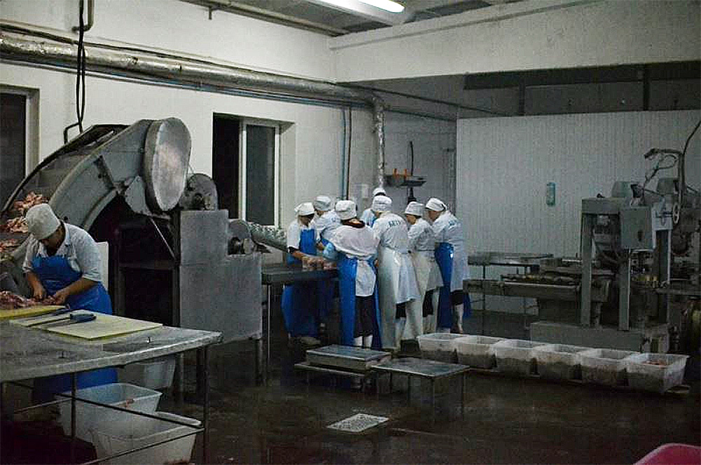 Meat canning plant in Belarus