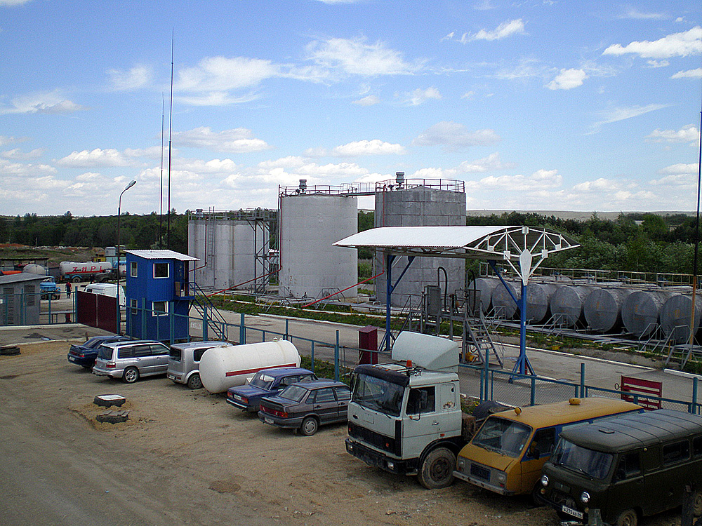 Oil depot near Yekaterinburg, Sverdlovsk region, Russia