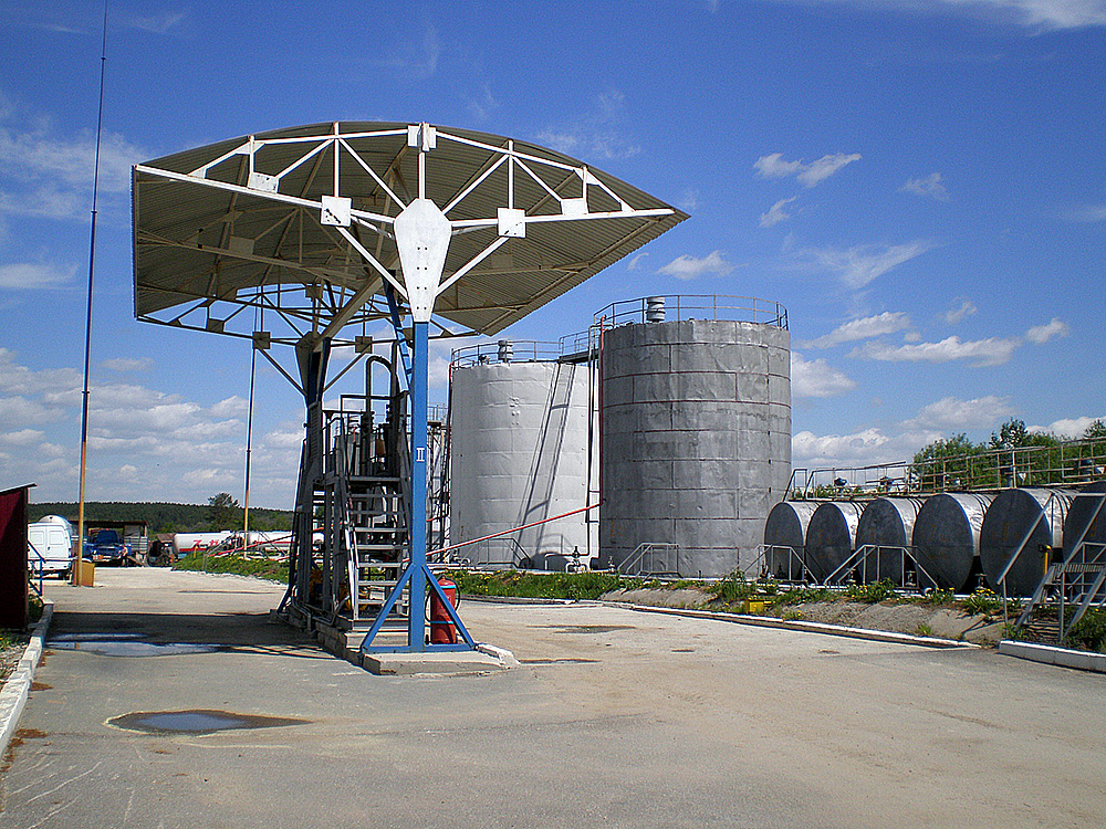 Oil depot near Yekaterinburg, Sverdlovsk region, Russia