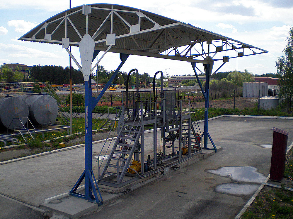 Oil depot near Yekaterinburg, Sverdlovsk region, Russia