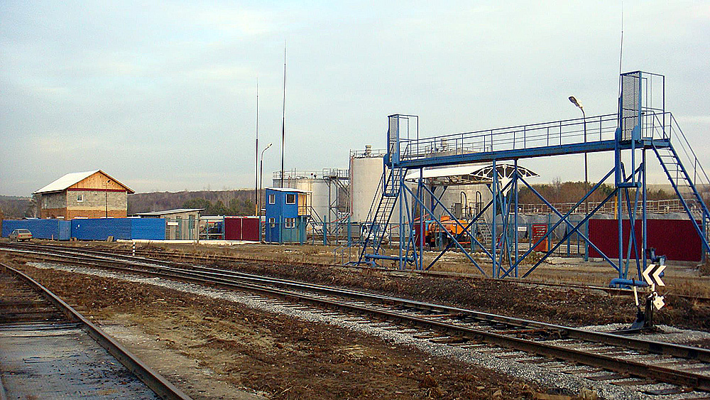 Oil depot near Yekaterinburg, Sverdlovsk region, Russia