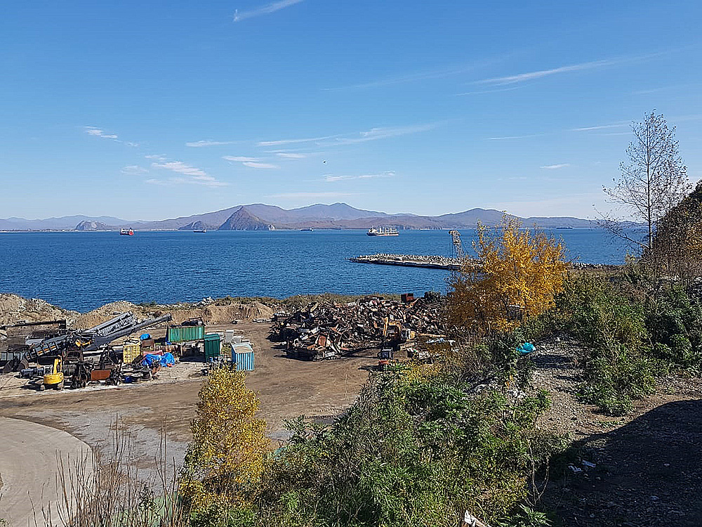 Cargo seaport in the south of Primorsky region, Russia