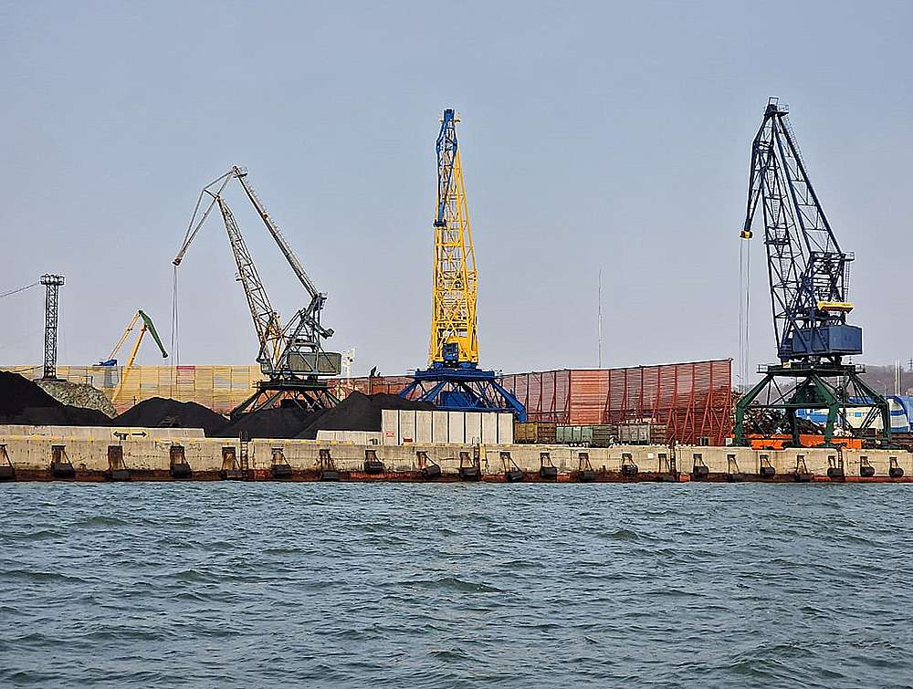 Cargo seaport in the south of Primorsky region, Russia