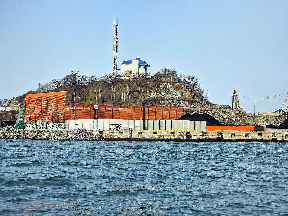 Cargo seaport in the south of Primorsky region, Russia