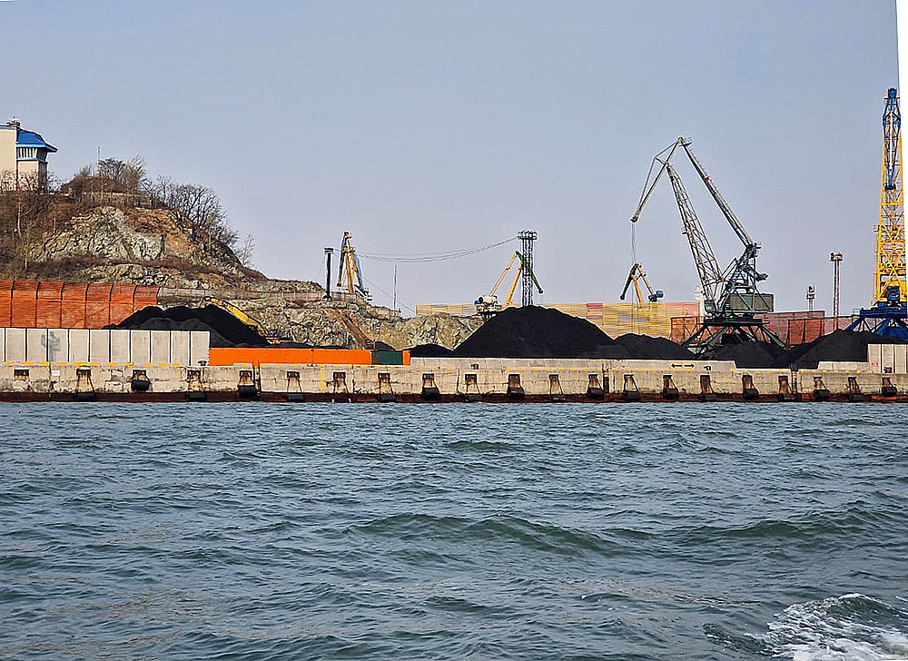 Cargo seaport in the south of Primorsky region, Russia