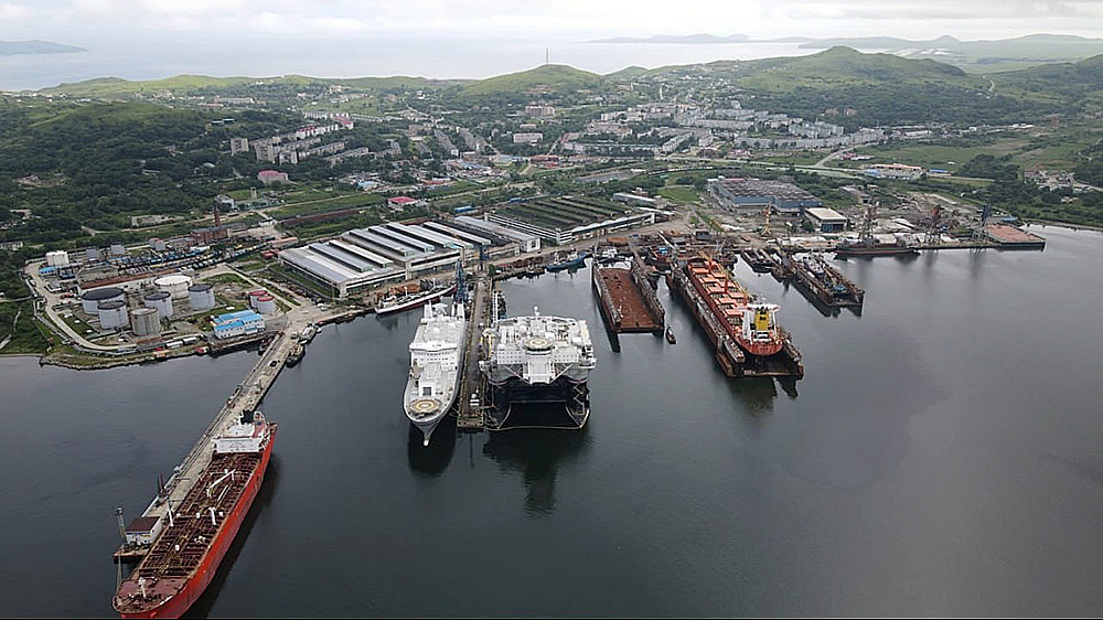 International cargo port (terminal) and ship repair plant in Primorsky Krai, Russia