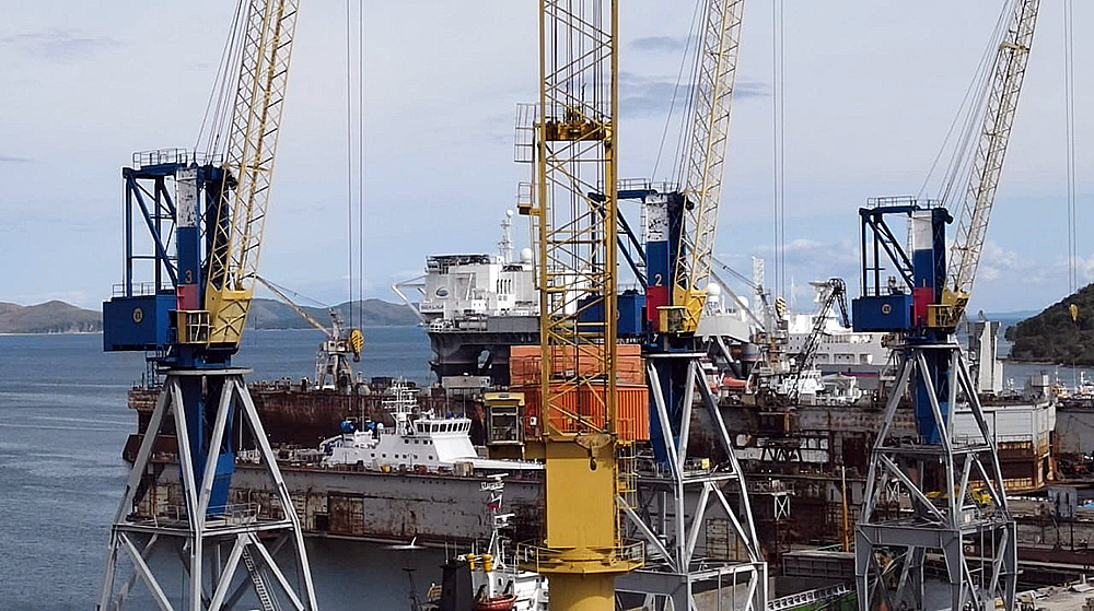 International cargo port (terminal) and ship repair plant in Primorsky Krai, Russia