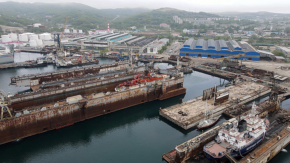 International cargo port (terminal) and ship repair plant in Primorsky Krai, Russia