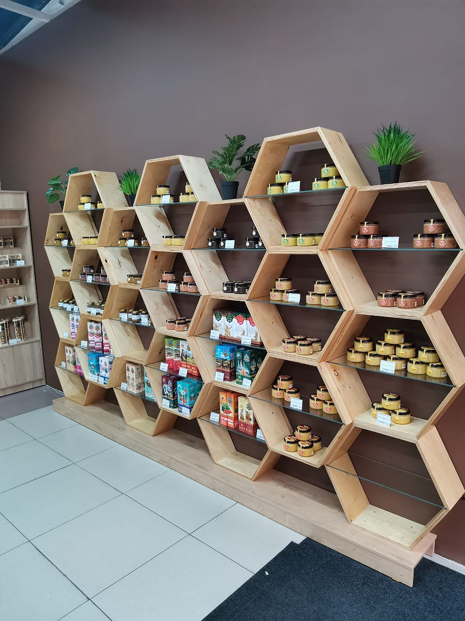 Honey shop interior