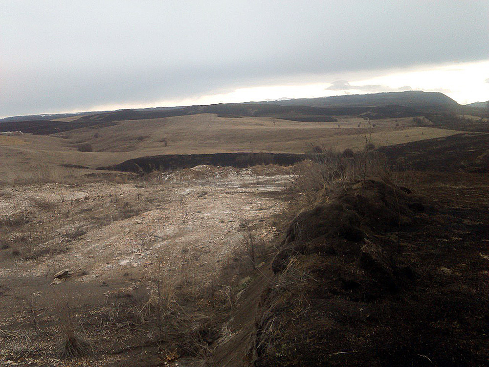 Gypsum deposit in Krasnodar Krai, Russia