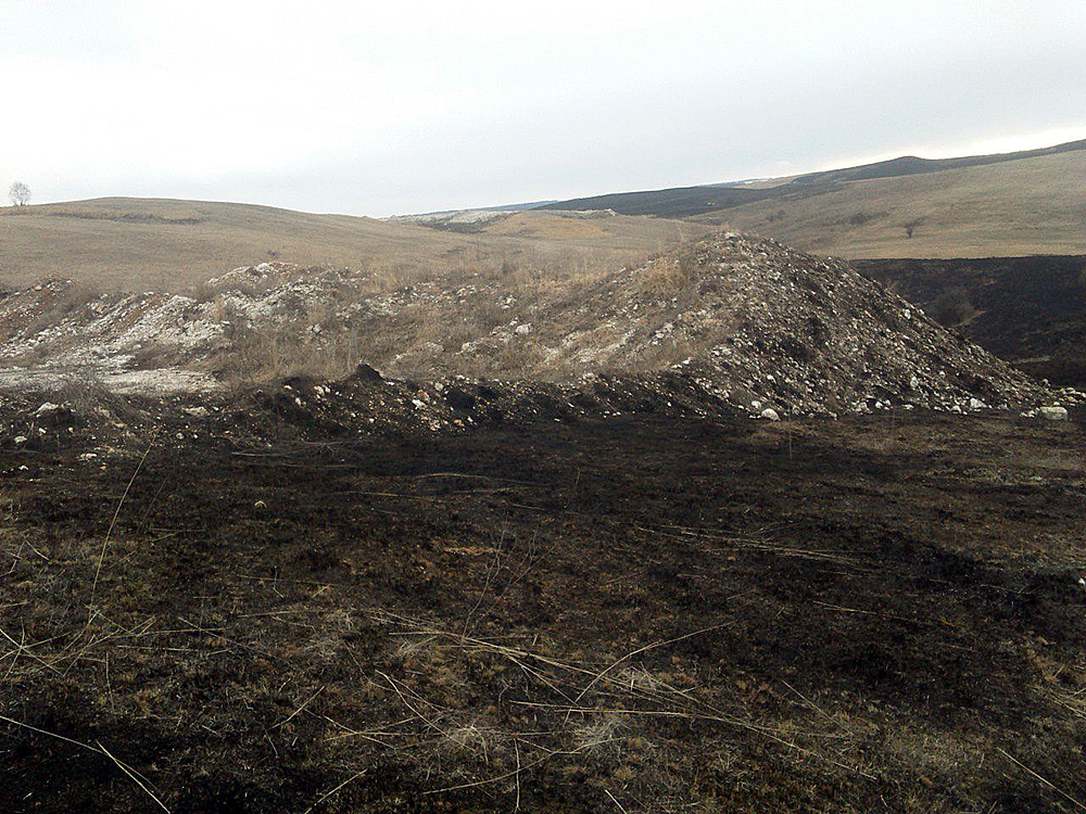 Gypsum deposit in Krasnodar Krai, Russia