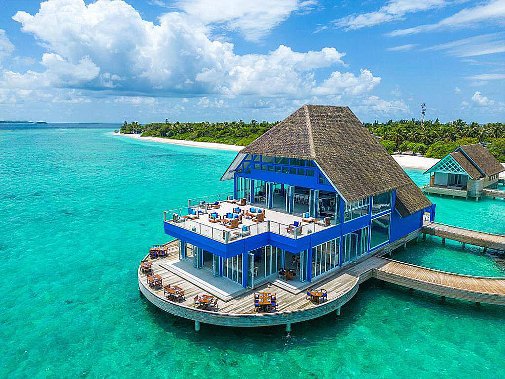 Resort island in the Maldives