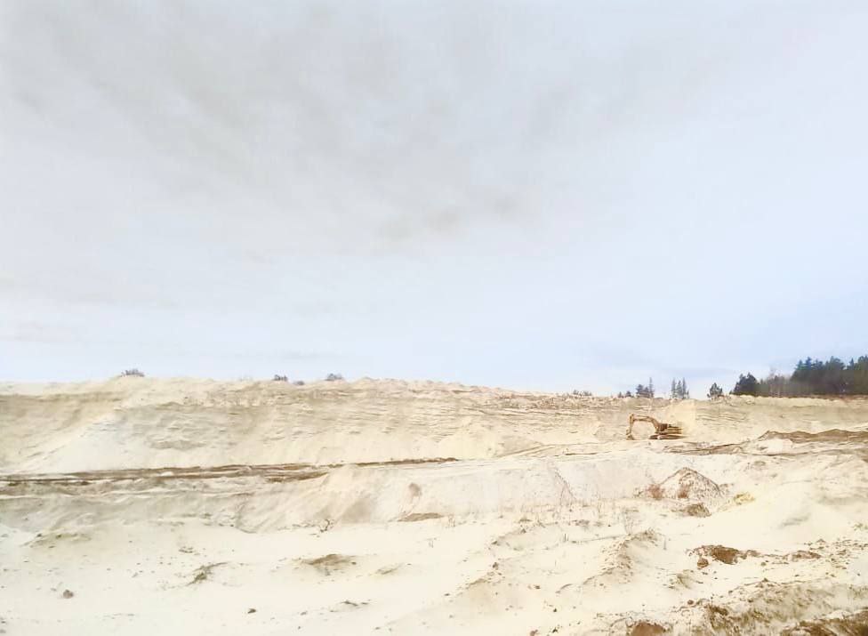 Песчаный карьер в Поволжье, Россия