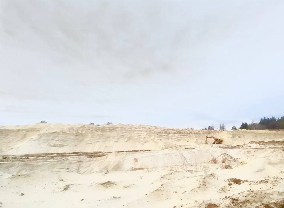 Sand quarry in the Volga region, Russia