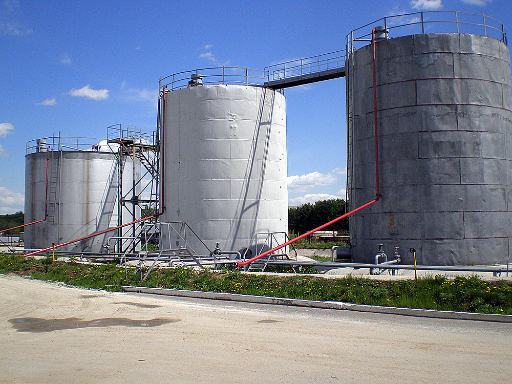 Oil depot near Yekaterinburg, Sverdlovsk region, Russia