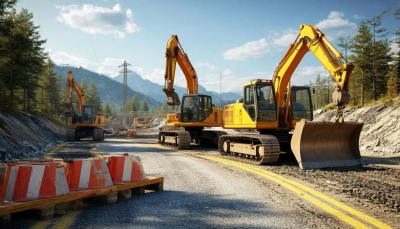 Yol yapım şirketi, Merkez Federal Bölgesi'nde, Rusya
