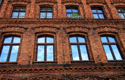 Building in the center of Moscow, Russia
