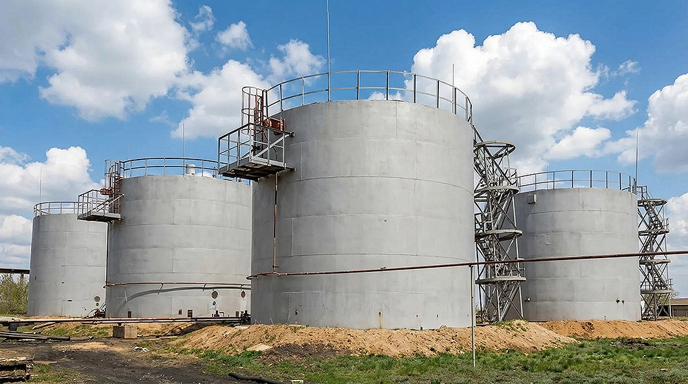 Нефтебаза в Актюбинской области, Казахстан