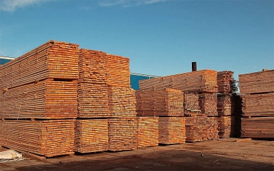 Woodworking plant in the Irkutsk region, Russia