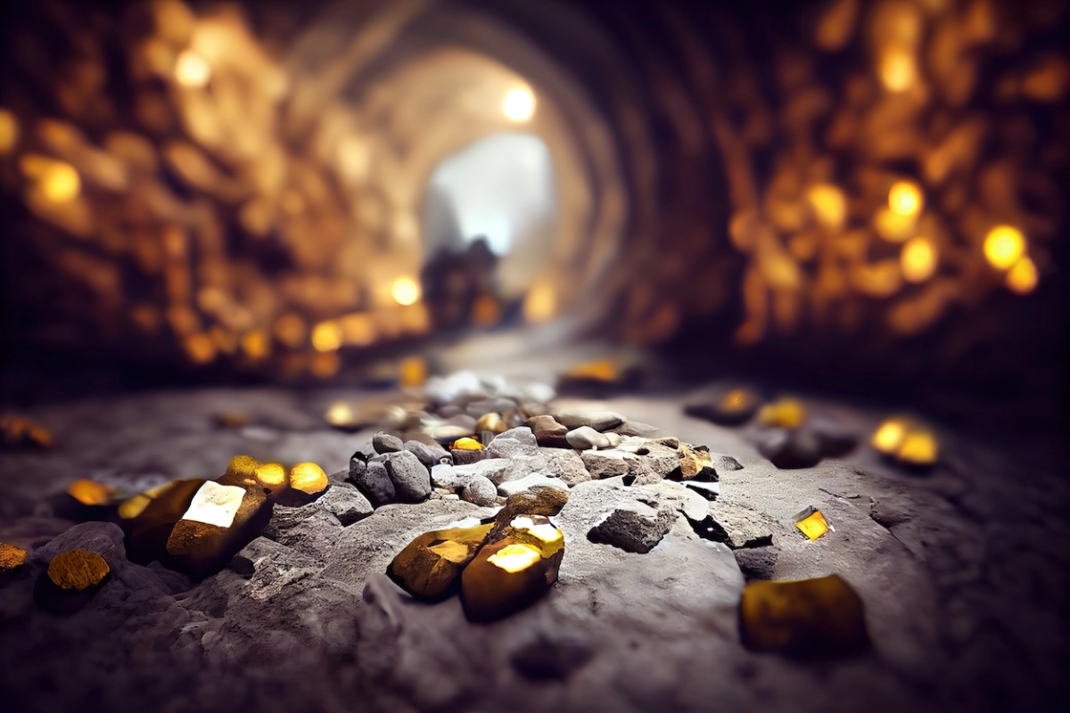 Gold mining deposit in Kazakhstan