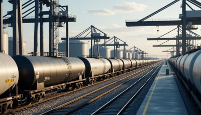 Оперативный склад грузовой логистики и железнодорожный терминал/депо в Казахстане