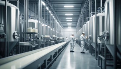 Завод по переработке молочной продукции в Румынии