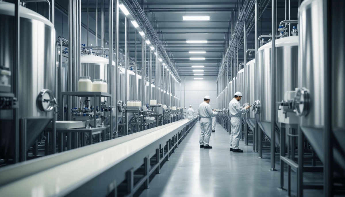 Завод по переработке молочной продукции в Румынии