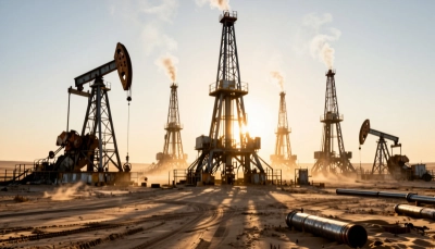 Oil field in Stavropol Krai, Russia