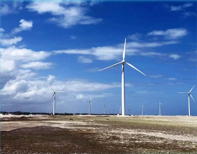 İki Rüzgar Enerjisi Santrali (111 MW), Brezilya'da