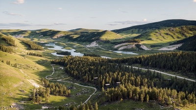 Иммерсивный эко-курорт на берегу Катуни, Алтай, Россия
