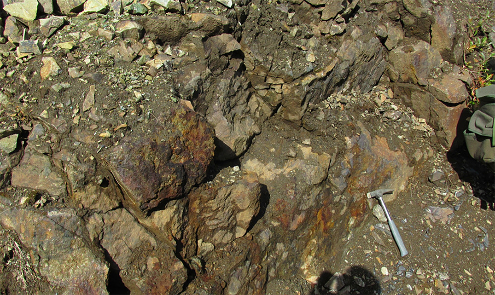 Deposit of polymetallic ores in the Magadan region, Russia