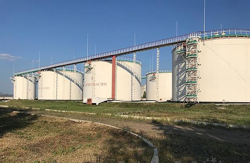 Oil depot in the North Kazakhstan region, Kazakhstan